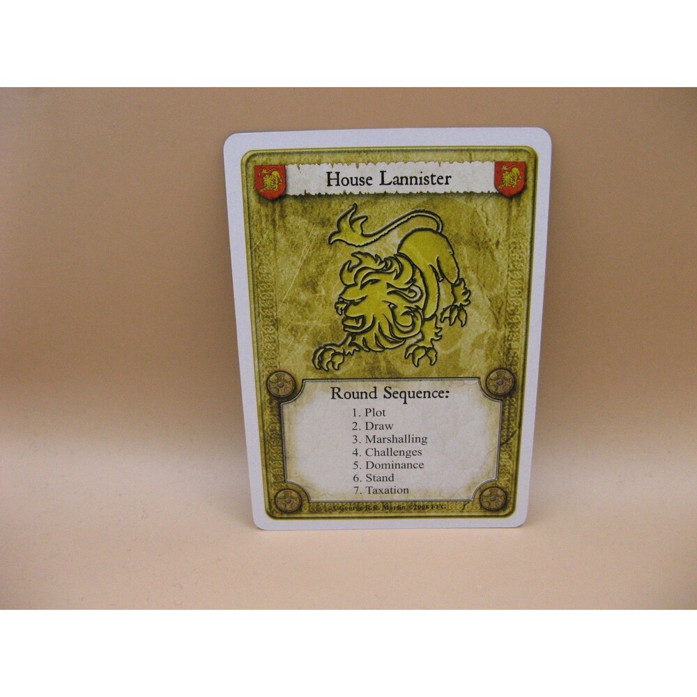 2008 A Game of Thrones Trading Card Game House Lannister